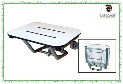 【阿貴不貴屋】Caesar 凱撒衛浴 SC102  不鏽鋼 淋浴椅 安全座椅 掀起式淋浴椅 不使用時可折疊於牆面