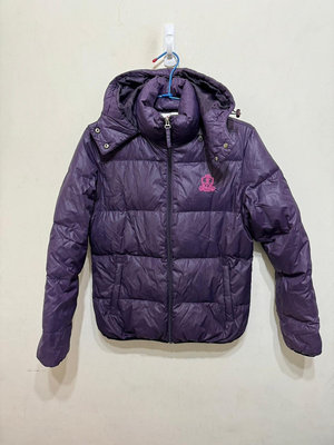 「 二手衣 」 Ibex sport 女版連帽羽絨外套 S號（紫色）76