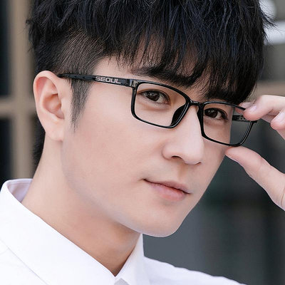 韓國TR90眼鏡男可配鏡片文藝簡約方框超輕復古眼鏡框有