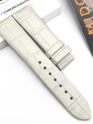 代用錶帶 鋼帶 皮錶帶 MIDO美度原裝皮帶M007207A M039207A M027407A原廠貝倫賽麗手錶帶