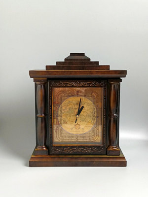 日本回流歐式美式古典風 壁掛鑰匙盒掛鐘座鐘 玄關裝飾 鐘表內
