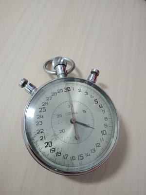 3399低價起標！！蘇聯slava古董雙追秒機械大型碼錶