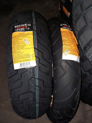 (輪胎王)SHINKO SR777  100/80R-17 52H +SR734 150/80-15  Street750規格後輪加大版