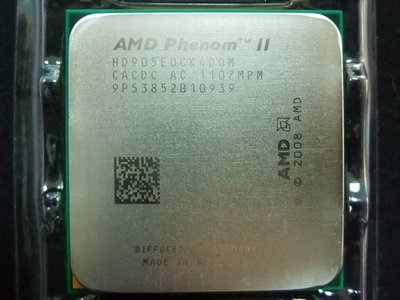AMD Phenom II X4 905e 2.5G HD905EOCK4DGM 65W 四核四線 庫存正式散片一年保