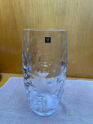 日本中古KAGAMI水晶花瓶 水晶含量極高通體晶白如鉆