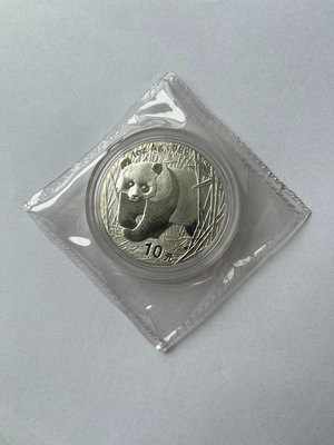 2001年熊貓1盎司銀幣 包品