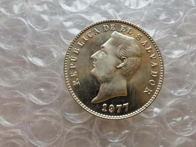 【二手】 薩爾瓦多硬幣 1977年10分1828 錢幣 硬幣 紀念幣【明月軒】