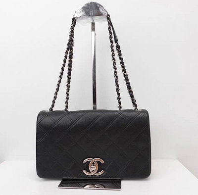 Chanel孟買系列黑銀口蓋包