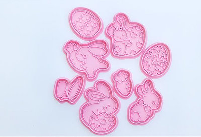 復活節 復活蛋 兔兔 糖霜餅乾模具 3D立體按壓餅乾模具