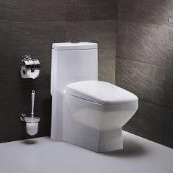 【洗樂適衛浴】下架品附發票自助價、CAESAR凱撒衛浴二段式省水方型單體馬桶CF1447-40CM無馬桶蓋、白色