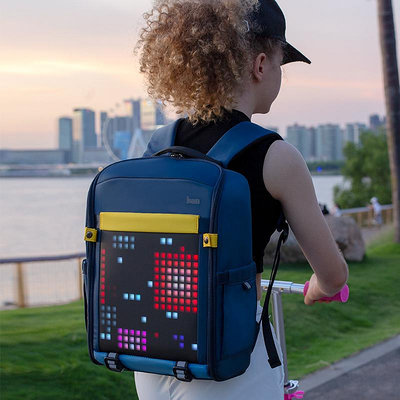 divoom點音像素屏背包兒童LED大容量雙肩包女生2023新款學生書包