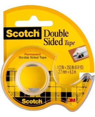 {阿治嬤} 3M Scotch 透明 雙面膠帶 雙面貼膠帶 136 照片 相片紙可用 無離形紙設計 輕鬆雙面黏貼