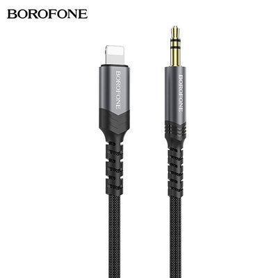 Borofone BL15數字音頻轉換線 適用蘋果轉3.5mm尼龍編織轉接線