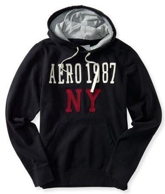 AEROPOSTALE (AERO) 黑色 連帽長袖T恤 / 美國帶回 / 全新真品 / 現貨在台 / 男生S號