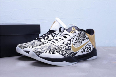 Nike Zoom Kobe 5 Protro 黑金紀念款 休閒運動籃球鞋 男鞋 CT8014-100【ADIDAS x NIKE】