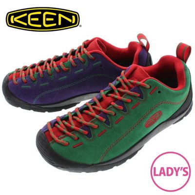 =CodE= KEEN JASPER ROCKS SP 麂皮多功能慢跑健行鞋(綠紅紫) 1019481 聖誕節 女