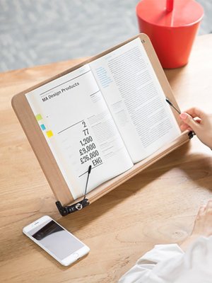 韓國SYSMAX看書桌面閱讀架可折疊兒童成人學生讀書架便攜電腦支架~特價家用雜貨
