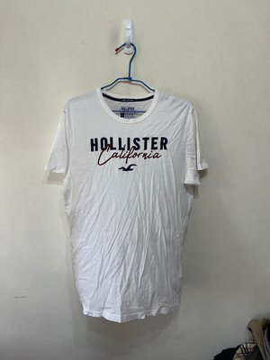 「 二手衣 」 HOLLISTER 男版短袖上衣 L號（白）55