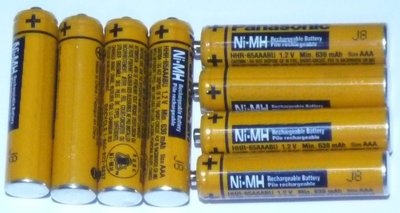 國際牌Panasonic Ni-MH 4號充電式電池HHR-65AAABU,HHR-55 1.2v,HHR-55AAAB