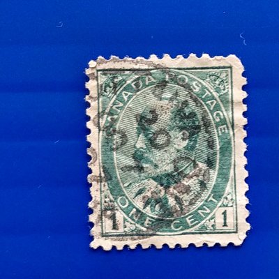 【大三元】美洲舊票-加拿大1903年愛德華七世郵票 -銷戳票1枚 (48)
