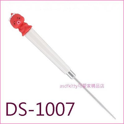 asdfkitty可愛家☆貝印 DS-1007章魚造型不鏽鋼挑棒/錐子/章魚燒叉/鬆餅起針-不沾烤盤挑棒-日本製