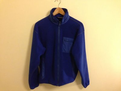 *STARDUST BLACK戶外露營PATAGONIA知名登山品牌刷毛外套 藍紅配色 90年代美國製