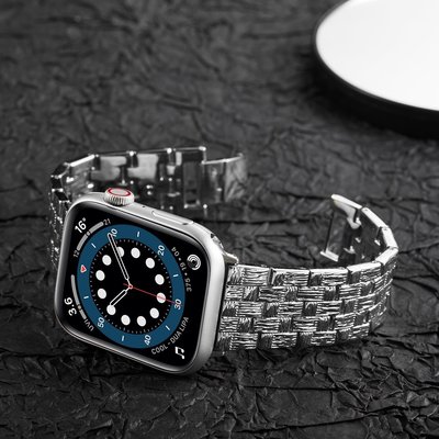 森尼3C-不鏽鋼錶帶 於Apple watch 8 7 6 5 SE 金屬錶帶 防水錶帶 蘋果手錶錶帶 45mm 41mm錶帶-品質保證