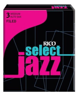 美國 RICO Select Jazz 中音 薩克斯風竹片 3 Medium Alto Sax (10片/盒)