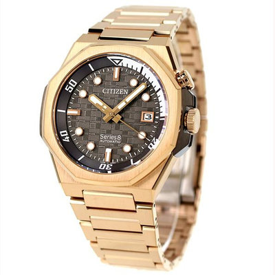 CITIZEN NB6069-53H 星辰錶 42.5mm  Series8 機械錶 藍寶石鏡面 金色不鏽鋼錶帶 日本製 男錶女錶