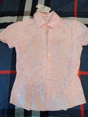 Nara camicie 全新粉紅色刺繡襯衫