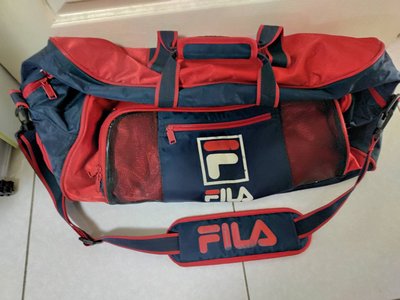 酷潮有型 大容量多夾層 FILA大型運動背包 側背包 旅行包 寬65CM 二手良品
