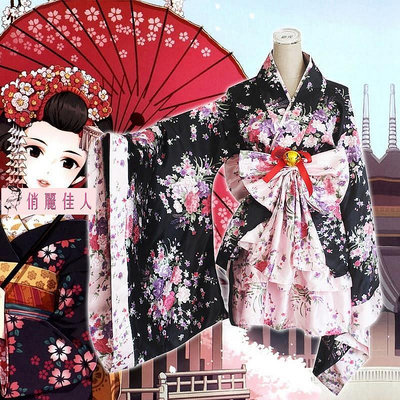 重櫻花Cosplay動漫服裝日本和服女仆裝 洛麗塔公主洋裝ebay亞馬遜
