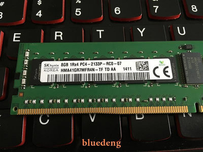 SK現代海力士 8G 1RX4 PC4-2133P DDR4 ECC REG RDIMM 伺服器記憶體