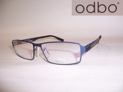光寶眼鏡城(台南)odbo,專利無螺絲一體延展眼鏡+carbon彈性腳完全無負擔 ,1358A,C18深藍
