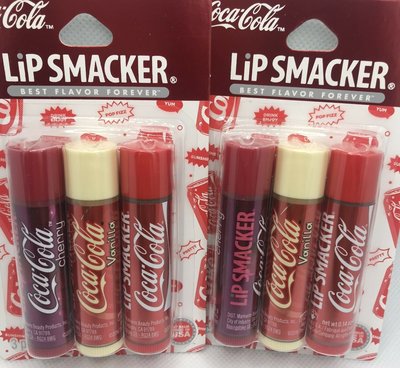 美國 Lip Smacker [ 可樂汽水口味護唇膏 ] 三支組 ~ 全新品
