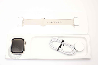 【高雄青蘋果】APPLE WATCH SERIES 9 45MM LTE 星光色錶殼搭星光色運動錶帶 電池100% 二手手錶#86385
