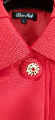 Boe Nel 寶尼服飾 國內設計師品牌 亮紅背心鋪棉（喜歡夏姿六藝溫慶珠風格請參考）