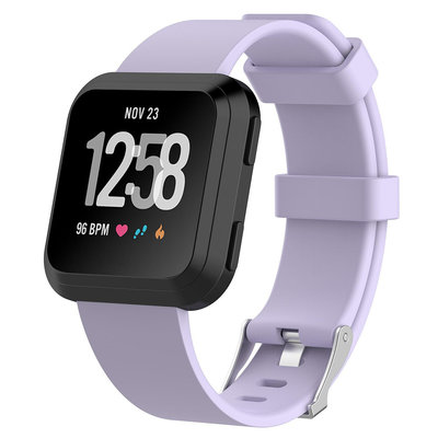 適用Fitbit Versa lite/Versa智能手表替換腕帶 2代官方硅膠表帶