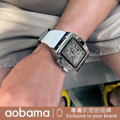 gaming微小配件-【現貨】男款RM改裝錶帶 Apple Watch 改裝錶帶 適用於S8 S7 6 SE 5 7代 44mm 45mm-gm