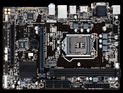 售 Intel 1151 主機板 (技嘉 GA-B150M-HD3 DDR3) @2015.09 過保良品@ DDR3