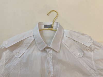 專櫃正品 Dior Homme  白色長袖棉質襯衫(L)