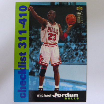 ~ Michael Jordan ~名人堂.籃球之神.空中飛人/麥可喬丹 1995年checklist NBA球員卡