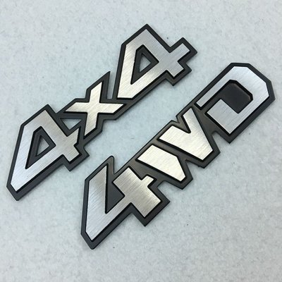 適用於吉普車標logo 4X4 4WD 適用於JEEP尾標側標車身貼 拉絲鋁改裝貼標 鋁合金車貼