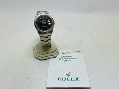 【黃忠政名錶】Rolex 勞力士 16264 爬山虎 Turn-O-Graph 36mm F字序號 已整理如新 附原廠2004保單