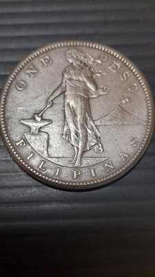 1908年美屬菲律賓one   peso銀幣