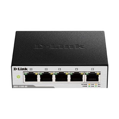 【台中自取】全新 D-Link DGS-1100-05V2 5埠 Layer 2 Gigabit 簡易網管型交換器