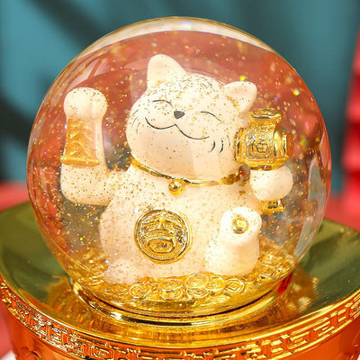 〈台灣公司貨〉可開發票圣誕節音樂盒水晶球八音盒可愛招財貓天空之城送女友兒童生日禮物