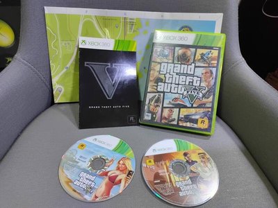 絕版經典遊戲 XBOX360 俠盜獵車手 5 Grand Theft Auto V GTA 5 中文版 僅第一片正常