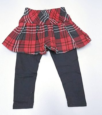 百元嬰童裝-秋冬款☆╮蘇格蘭格紋女童裙褲 95~115cm