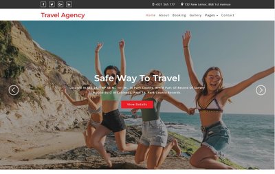 Travel Agency a Travel Agency 響應式網頁模板、HTML5+CSS3  #17071